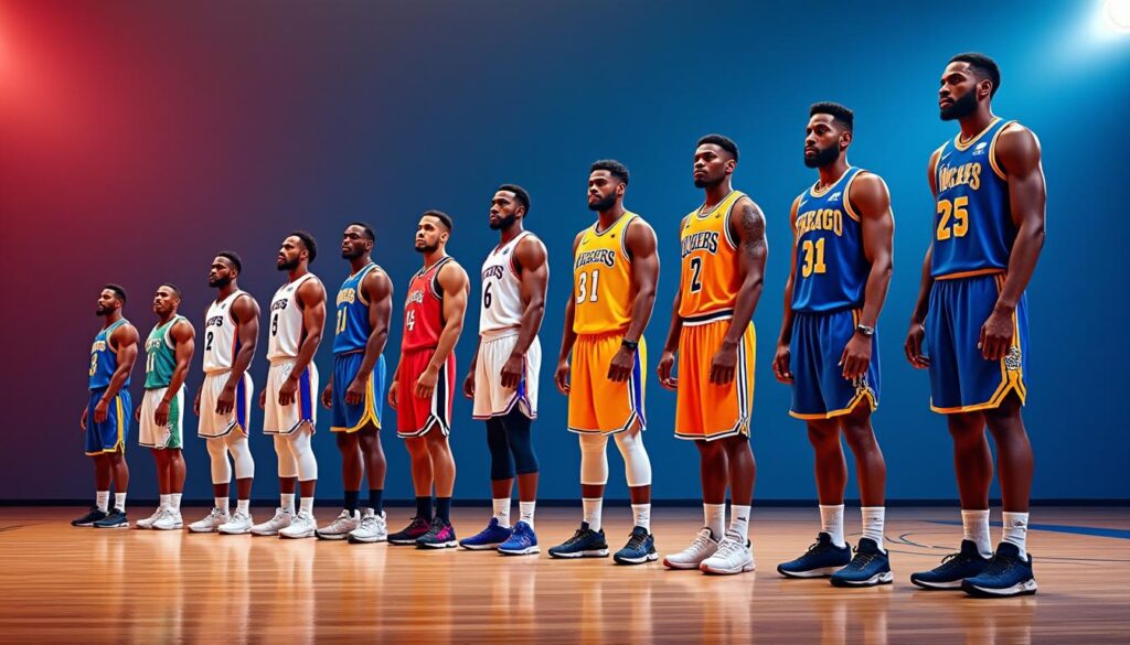 découvrez l'évolution et les chiffres clés de la taille moyenne des joueurs nba en 2024, avec une analyse des tendances et des données essentielles.