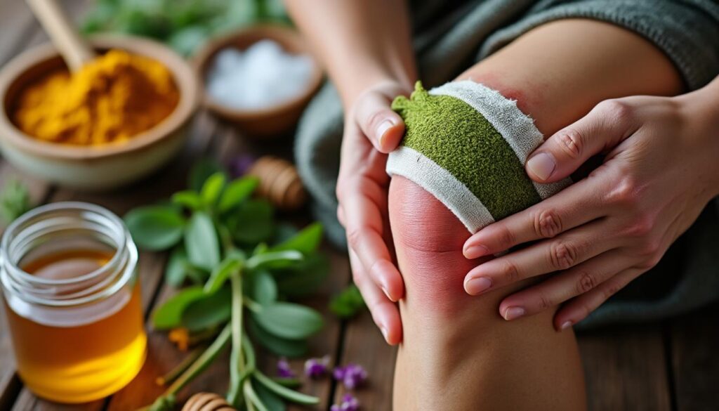 découvrez un remède de grand-mère efficace pour soulager rapidement un genou gonflé. astuces naturelles simples à suivre pour réduire l'inflammation et la douleur.