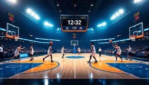découvrez tout sur la durée d'un match de basket : temps de jeu réglementaire et durée moyenne complète, incluant les pauses et prolongations.