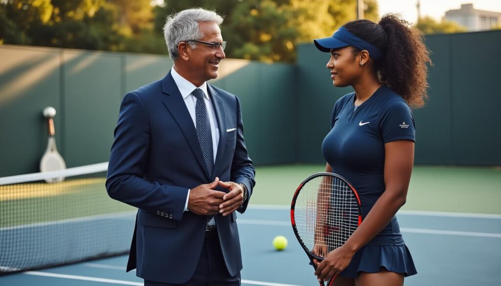 découvrez la biographie de leonard françois et son rôle essentiel dans la carrière de la championne de tennis naomi osaka.