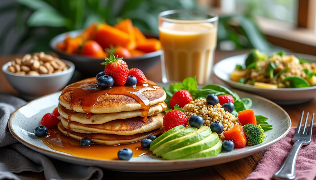 découvrez un plan alimentaire complet et équilibré de 4000 calories par jour, adapté pour atteindre vos objectifs nutritifs et énergétiques avec des repas variés et sains.